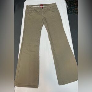 Dickies Khaki Work Pants Straight Leg Juniors Size 13 women